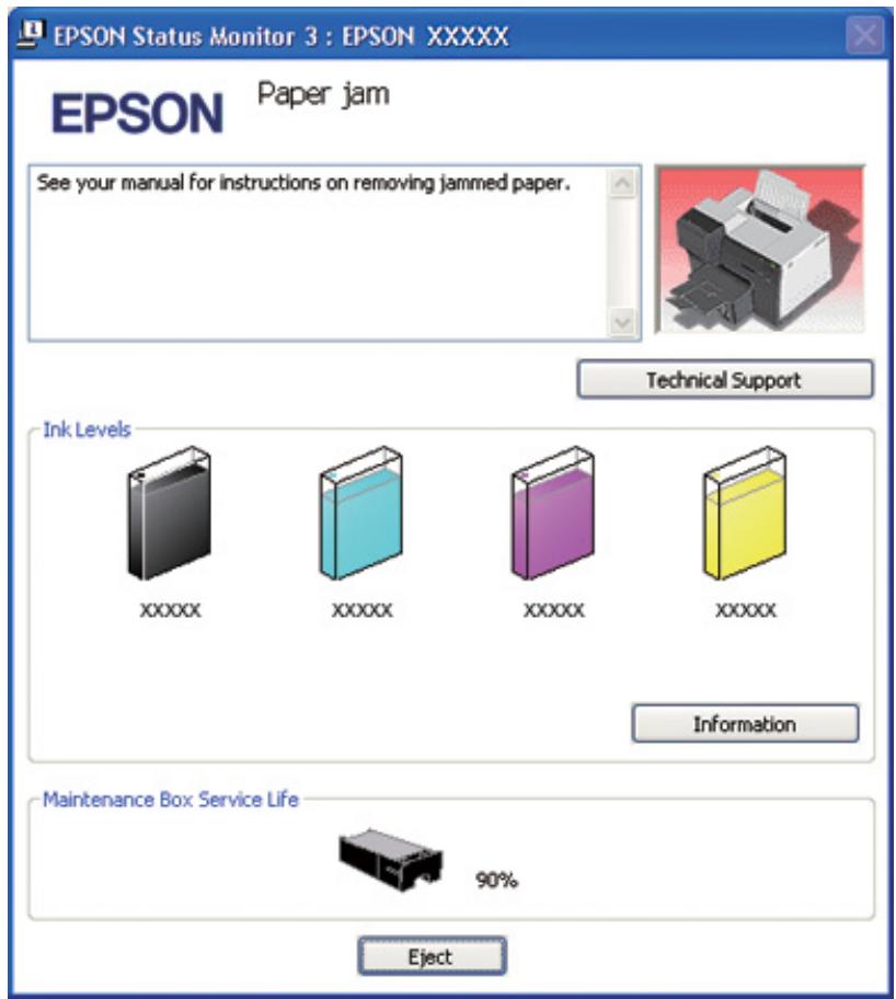 EPSON B-310N,  B-510DN - Messages d'erreur - 1