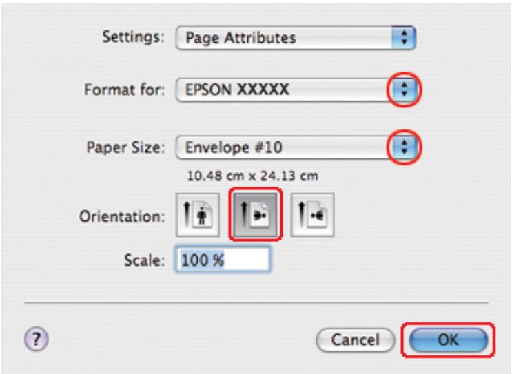 EPSON B-310N,  B-510DN - Paramètres de l'imprimante sous Mac OS X 10.3 ou 10.4 - 1