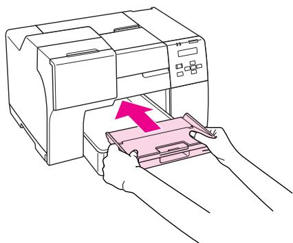 EPSON B-310N,  B-510DN - Configuration du bac de guidage en sortie pour le papier Epson Professional Flyer - 3