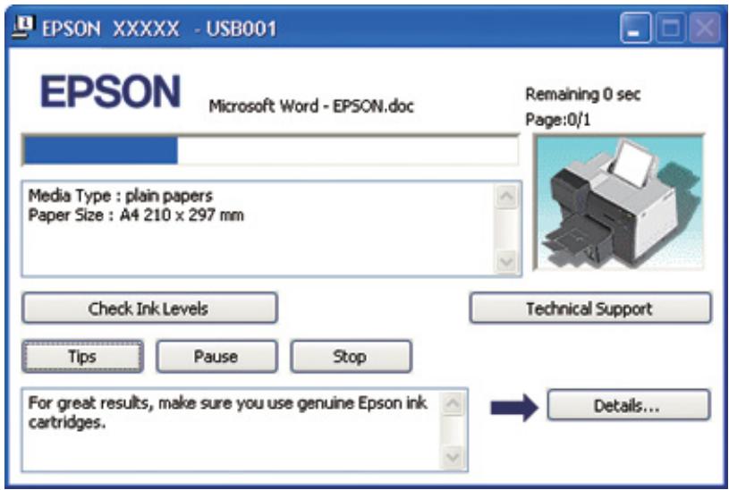 EPSON B-310N,  B-510DN - À l'aide de la barre de progression - 1