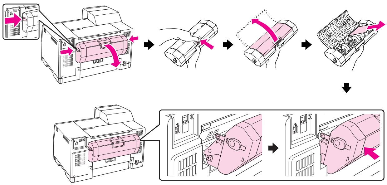 EPSON B-310N,  B-510DN - Dans l'unité recto-verse : - 1