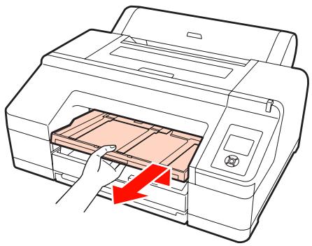 EPSON STYLUS PRO 4900 - Retirez le bac de sortie. - 1