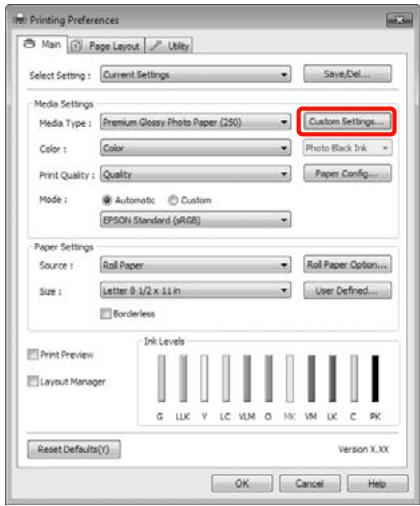 EPSON STYLUS PRO 4900 - Enregistrement des paramètres de support - 4