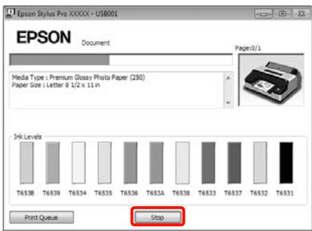 EPSON STYLUS PRO 4900 - Si la barre de progression s'affiche - 1