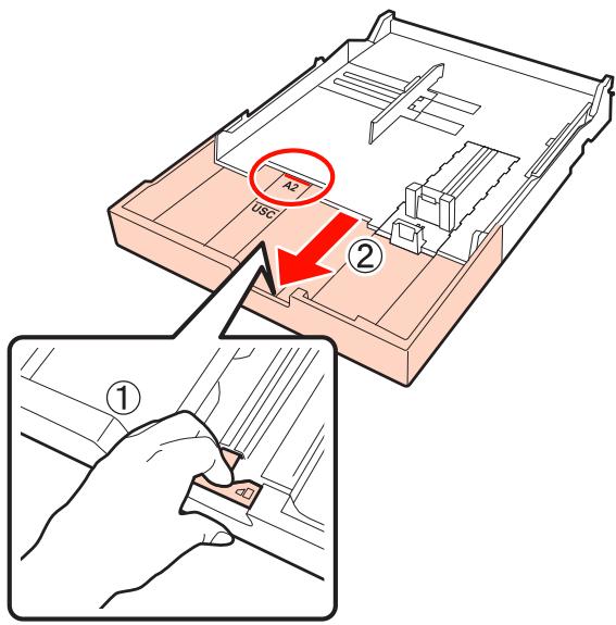 EPSON STYLUS PRO 4900 - Si vous chargez du papier de format A3 ou supérieur, etendez le bac papier afin qu'il corresponde à la taille du papier. - 1