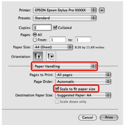 EPSON STYLUS PRO 4900 - Configuration des paramètres sous Mac OS X - 1