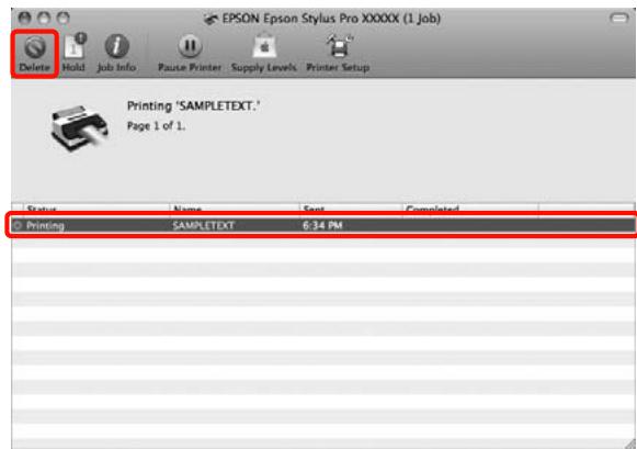 EPSON STYLUS PRO 4900 - Annulation depuis l'ordinateur (Mac OS X) - 4