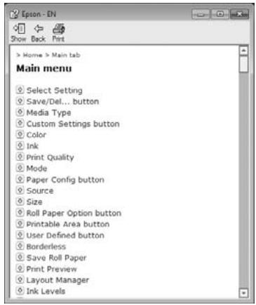EPSON STYLUS PRO 4900 - Cliquez sur la touche Aide pour l'afficher - 2