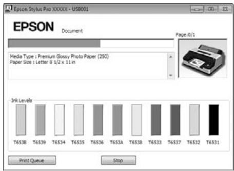 EPSON STYLUS PRO 4900 - Écran lors de l'impression - 1