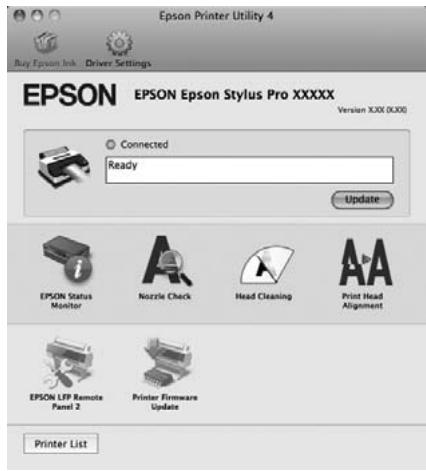 EPSON STYLUS PRO 4900 - Fonctions d'Epson Printer Utility 4 - 1