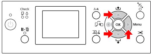 EPSON STYLUS PRO 9700 - Vérification des buses de la tête d'impression à partir du panneau de contrôle de l'imprimante - 3