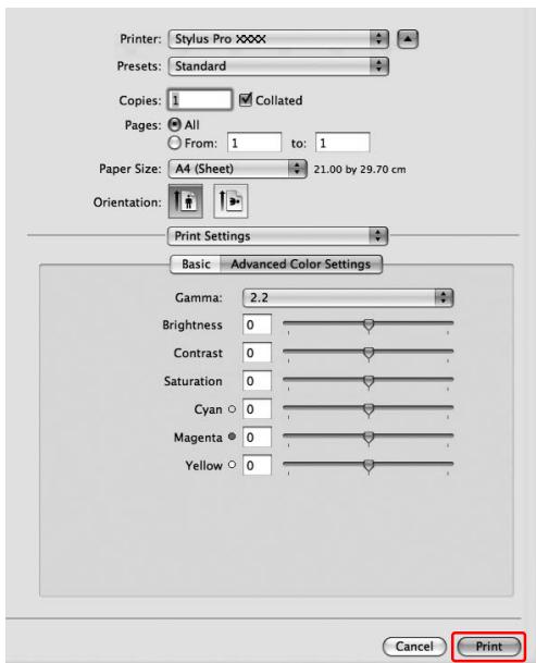 EPSON STYLUS PRO 9700 - Réglage des paramètres du pilote d'impression - 4