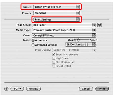 EPSON STYLUS PRO 9700 - Réglage des paramètres du pilote d'impression - 2
