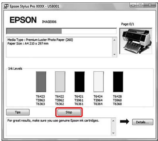 EPSON STYLUS PRO 9700 - Lorsque la barre de progression s'affiche - 1