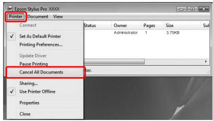 EPSON STYLUS PRO 9700 - Lorsque la barre de progression ne s'affiche pas - 3