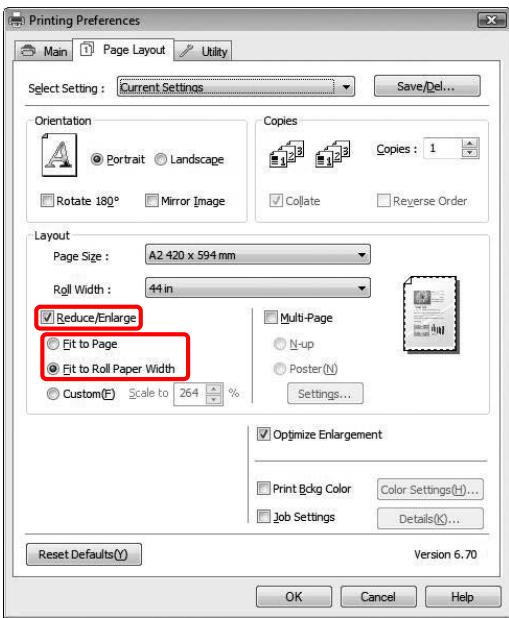 EPSON STYLUS PRO 9700 - Cliquez sur l'onglet Page Layout - 1
