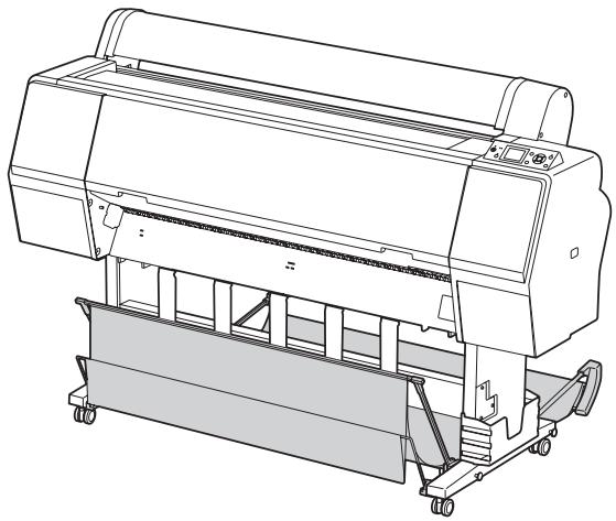 EPSON STYLUS PRO 9700 - Utilisation du hamac de réception et des guides papier - 1