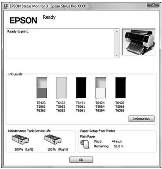 EPSON STYLUS PRO 9700 - EPSON Status Monitor 3 - 1