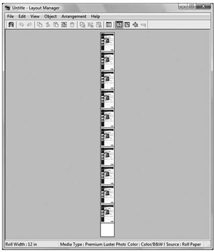 EPSON STYLUS PRO 9700 - Placer les données sur un papier rouleau - 1