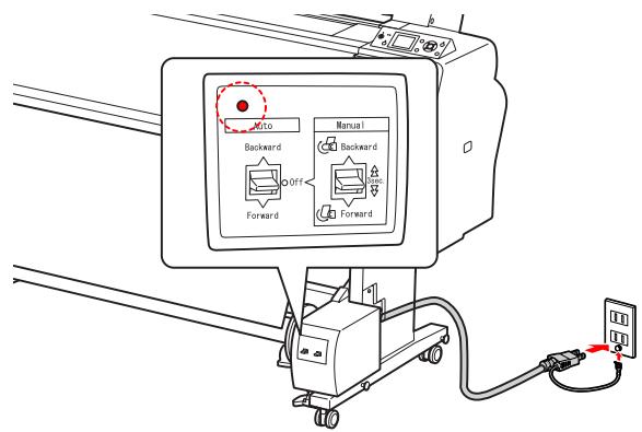 EPSON STYLUS PRO 9700 - Enroulement du papier par l'avant - 2