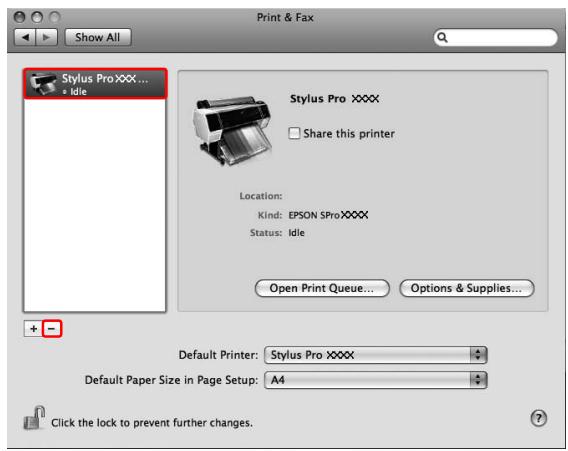 EPSON STYLUS PRO 9700 - Supprimez l'imprimante. - 1