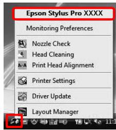 EPSON STYLUS PRO 9700 - Accès à EPSON Status Monitor 3 - 2