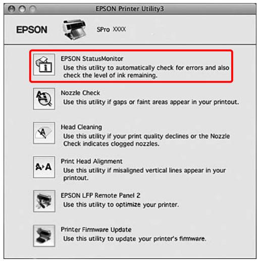 EPSON STYLUS PRO 9700 - Accès à l'utilitaire EPSON StatusMonitor - 1