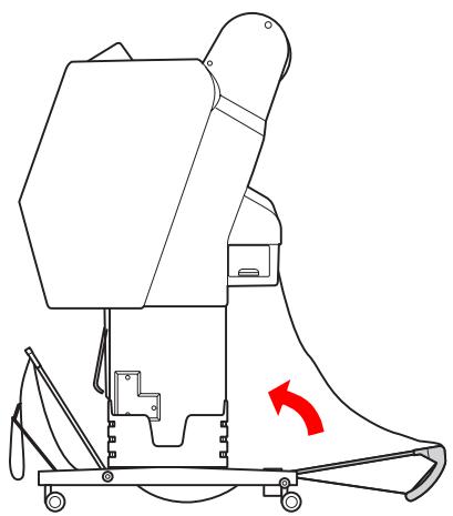 EPSON STYLUS PRO 9700 - Rangement du hamac de réception - 1