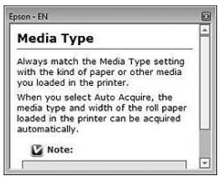 EPSON STYLUS PRO 9700 - S'informer grâce à l'aide en ligne - 4