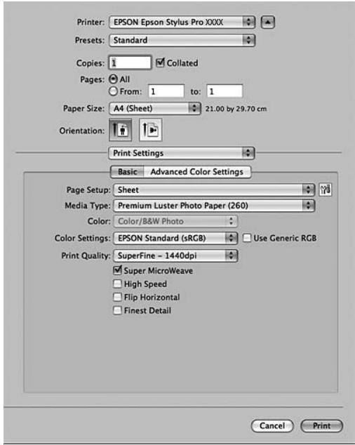 EPSON STYLUS PRO 9700 - Pilote d'impression - 1