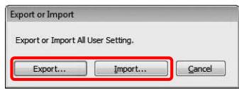 EPSON STYLUS PRO 9700 - Exportation ou importation de tous les paramètres - 4