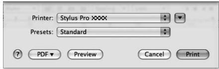 EPSON STYLUS PRO 9700 - Accès à la zone de dialogue Imprimer - 2