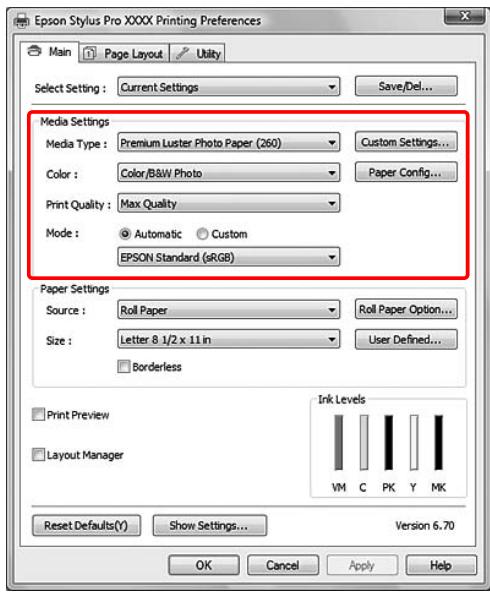 EPSON STYLUS PRO 9700 - Enregistrement comme support personnelisé - 1
