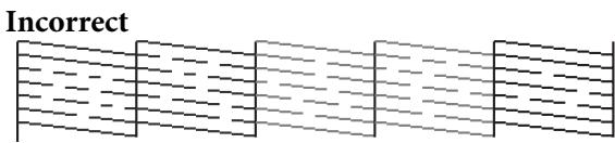 EPSON STYLUS PRO 9700 - Vérification des buses de la tête d'impression à partir du panneau de contrôle de l'imprimante - 6