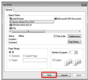 EPSON STYLUS PRO 9700 - Réglage des paramètres du pilote d'impression - 6