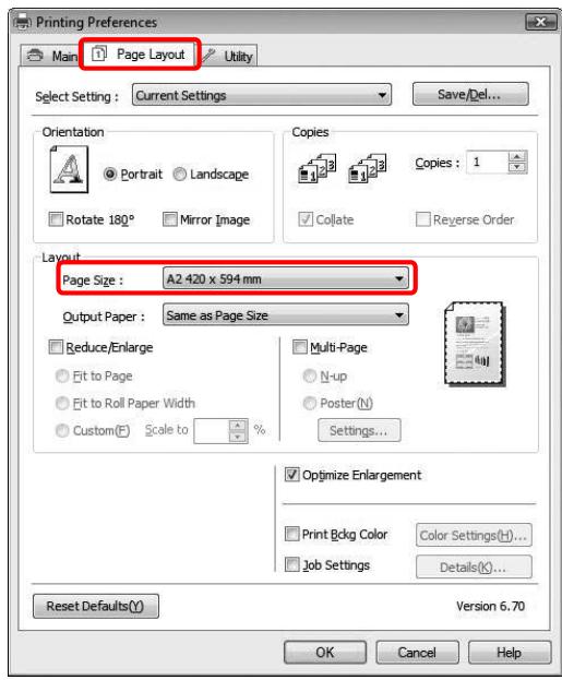EPSON STYLUS PRO 9700 - Ajuster à la largeur du papier rouleau (Windows uniquement) - 1