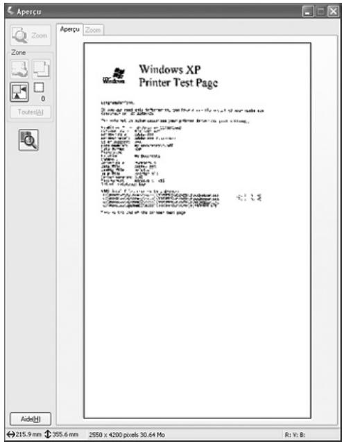 EPSON GT-2500+ - Affichage en aperçu et ajustement de la zone de numérisation - 1