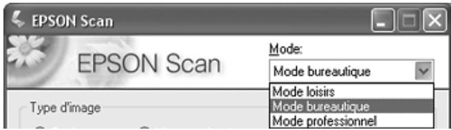 EPSON GT-2500+ - Activation d'un autre mode de numérisation - 1