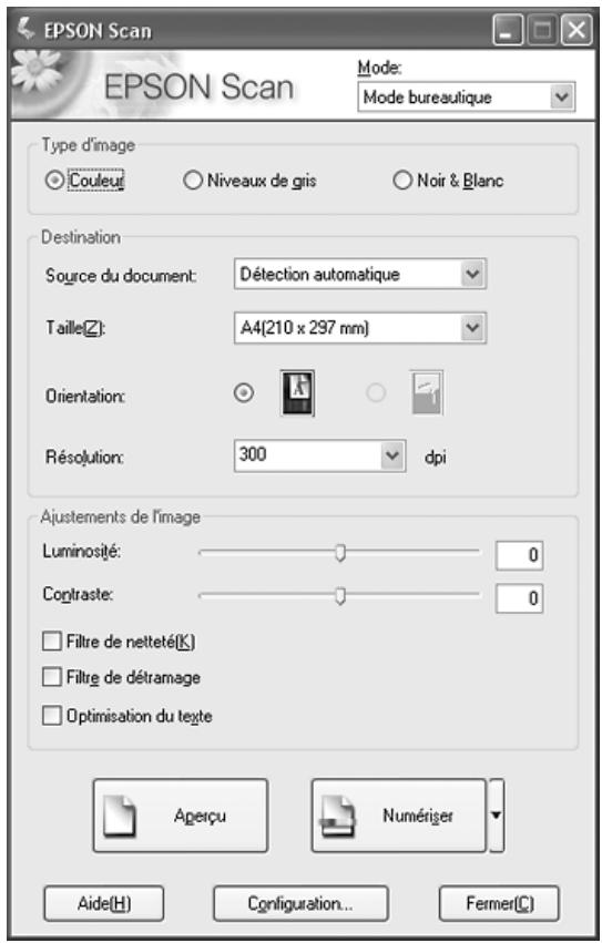 EPSON GT-2500+ - Remarque pour les utilisateurs de Windows XP : - 1
