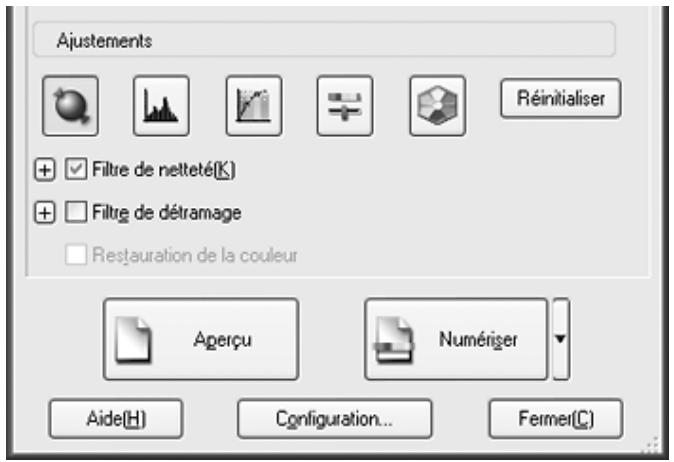 EPSON GT-2500+ - Ajustement des paramètres relatifs aux couleurs et à l'image - 1