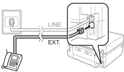 EPSON EXPRESSION PREMIUM XP-600,  EXPRESSION PREMIUM XP-700,  EXPRESSION PREMIUM XP-800 - Bei Verwendung einer mit einem Telefongerät geteilten Telefonleitung - 6