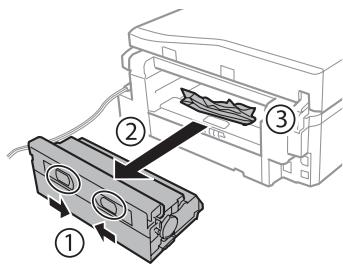 EPSON EXPRESSION PREMIUM XP-600,  EXPRESSION PREMIUM XP-700,  EXPRESSION PREMIUM XP-800 - Vastgelopen papier verwijderen   achter het deksel aan de   achterzijde - 2