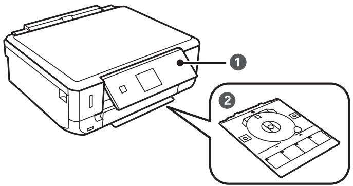 EPSON EXPRESSION PREMIUM XP-625 - Nom et fonction des pièces - 1