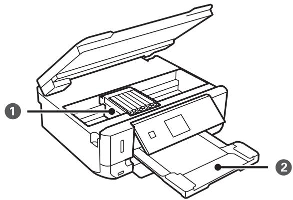 EPSON EXPRESSION PREMIUM XP-625 - Nom et fonction des pièces - 2