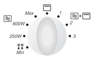 Max 600W 250W Min 1 2 3