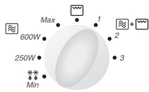 Max 600W 250W Min 1 2 3