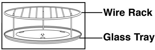 Wire Rack Glass Tray
