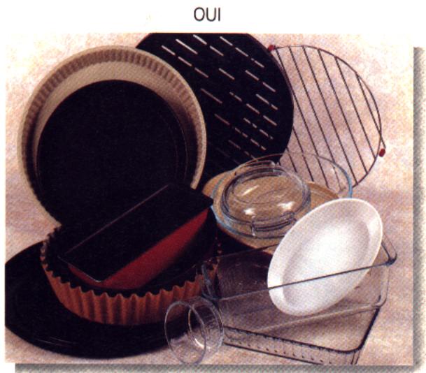 PANASONIC NN-D801 - Quels réciients utiliser ? - 1