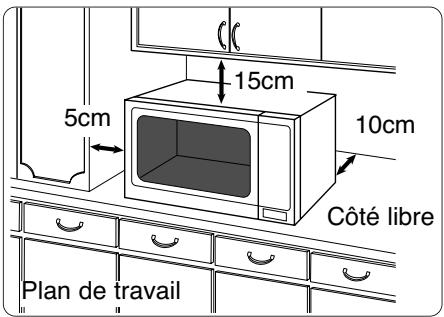 PANASONIC NN-E221 - Emplacement du four - 1