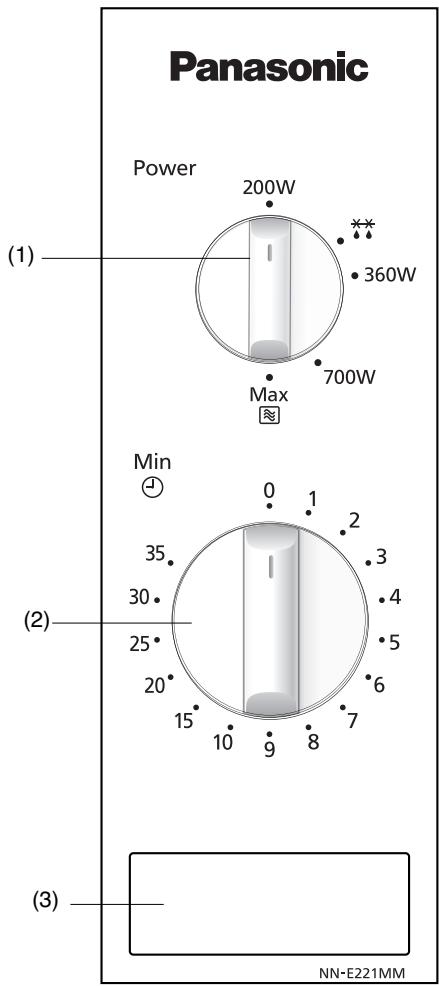 PANASONIC NN-E221 - Cuadros de mandos - 1